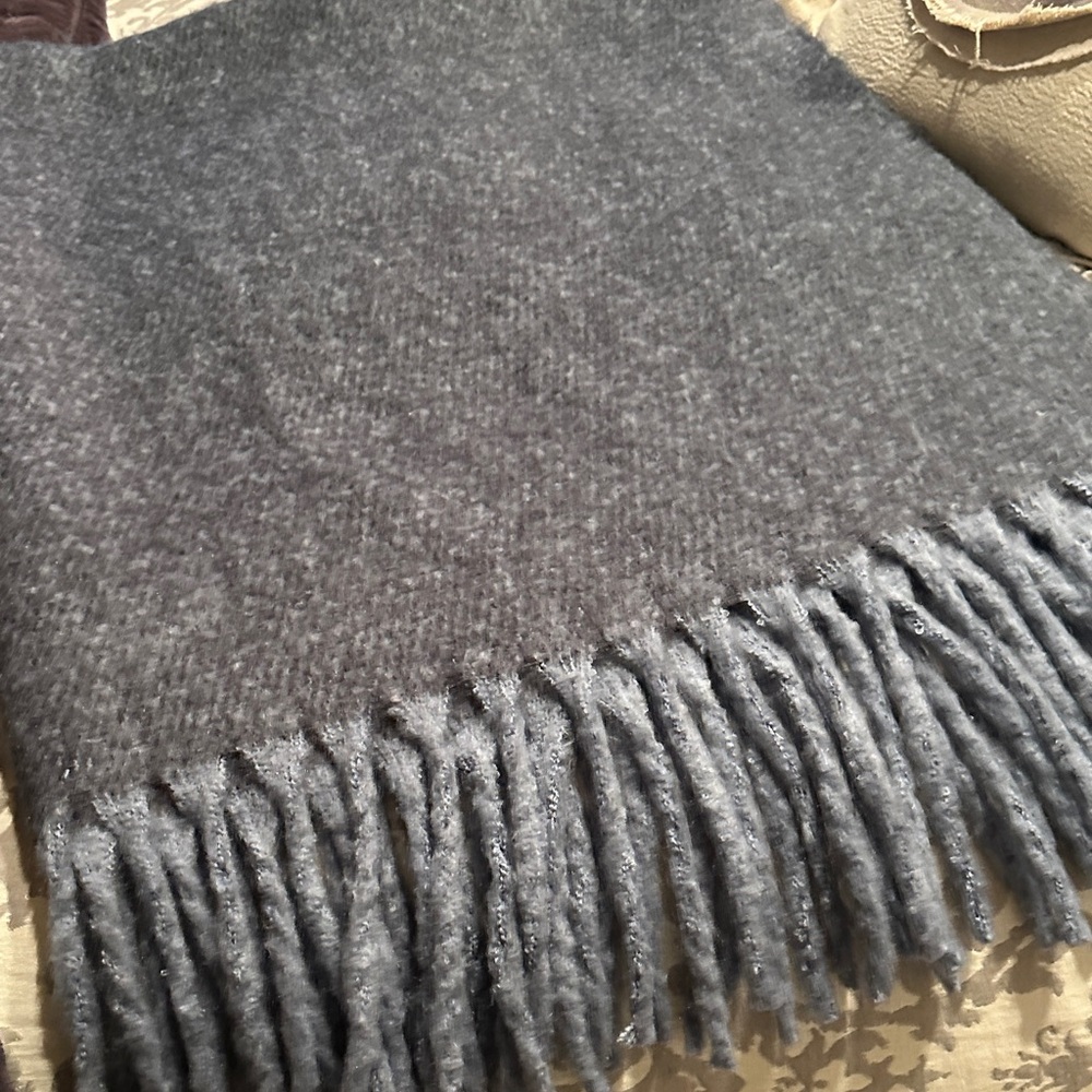 Pottery Barn Soft Navy Throw Blanket